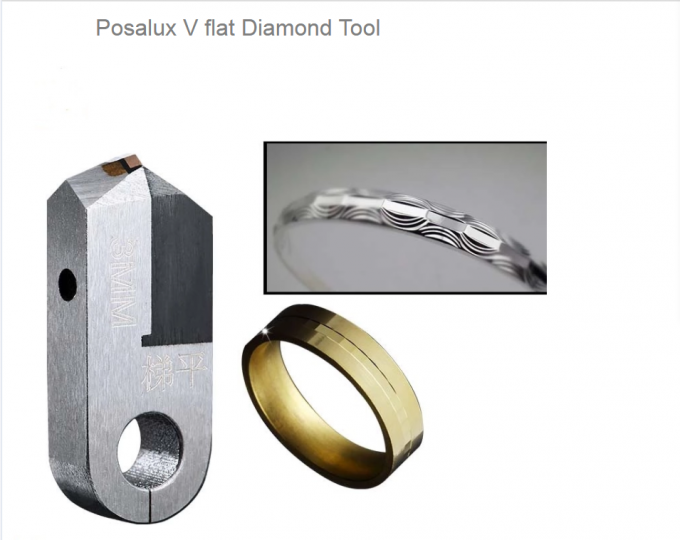 Customized 6mm V Flat Posalux Diamond Tools 1