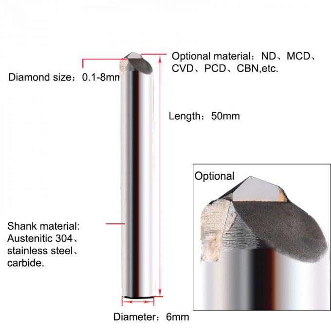 Jewelry Making 0.25mm Diamond MCD Tools End Mill 1