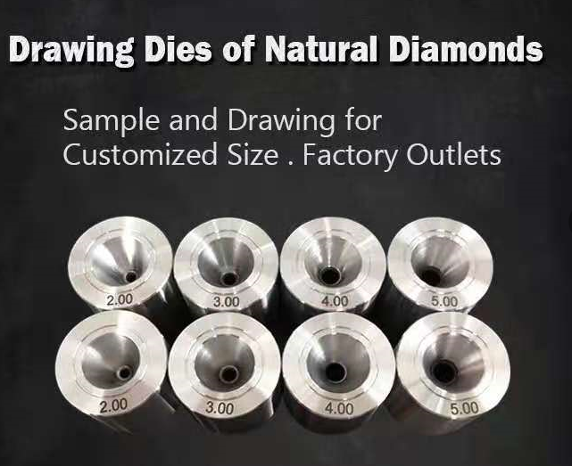 2.0mm 3.0mm 4.0mm hole Diamond Drawing Dies 0