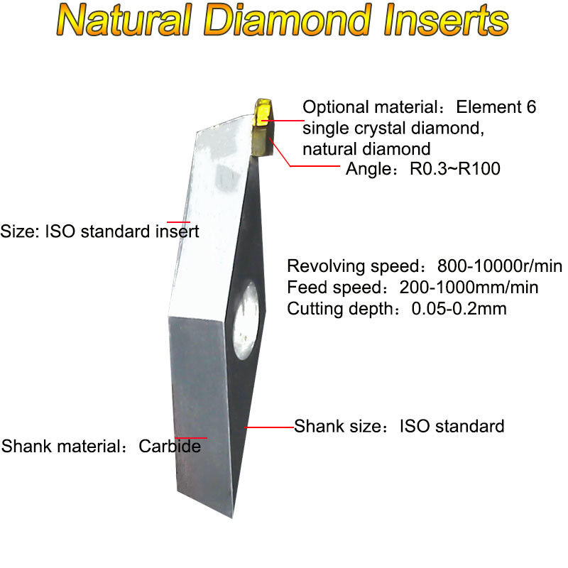 China ISO Standard Natural Diamond Lathe Tools Insert factory